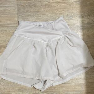 Women's White Athletic Shorts